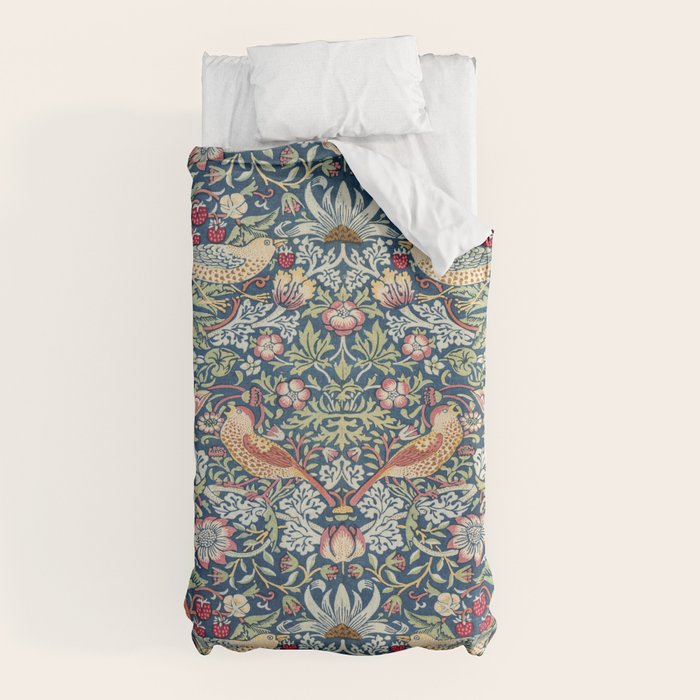Strawberry Thief by William Morris Duvet Cover Gallery Image 10