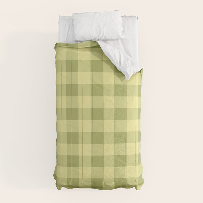 Gingham Large Lime Green Comforter Gallery Image 10