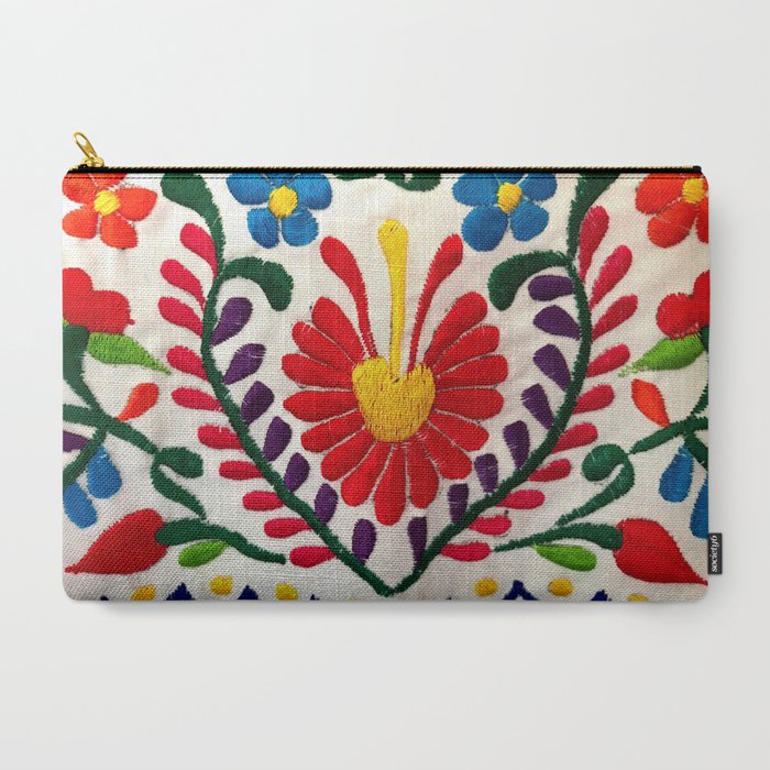Red Mexican Flower Carry All Pouch Gallery Image 3