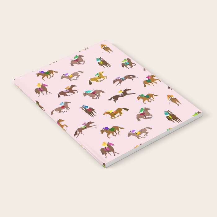 Off to the Horse Races (Pink) Notebook Gallery Image 1
