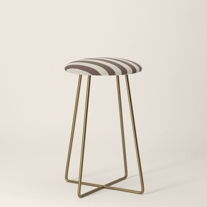 Stripes of Brown and Cream Stool Gallery Image 4