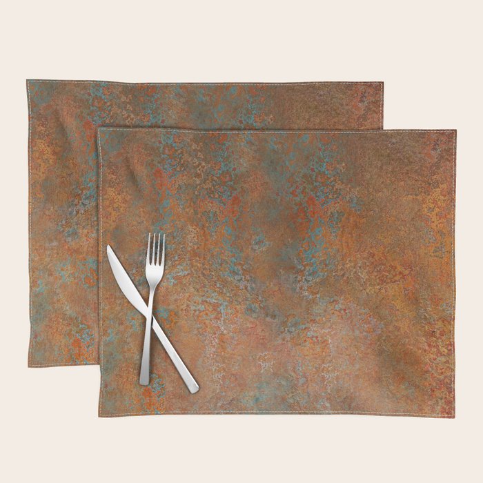 Vintage Rust Copper Placemat Gallery Image 2