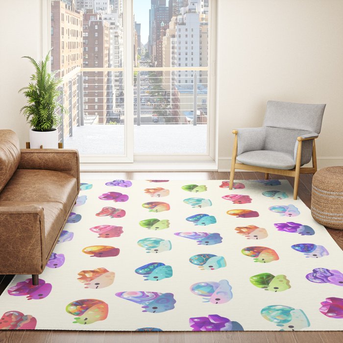 Jewel Snail - pastel Rug Gallery Image 4