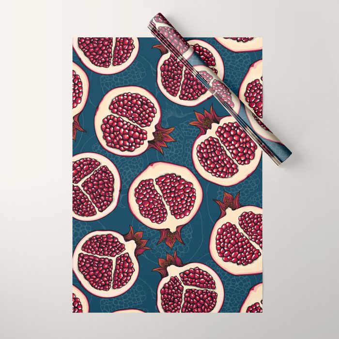 Pomegranate slices Wrapping Paper Gallery Image 1