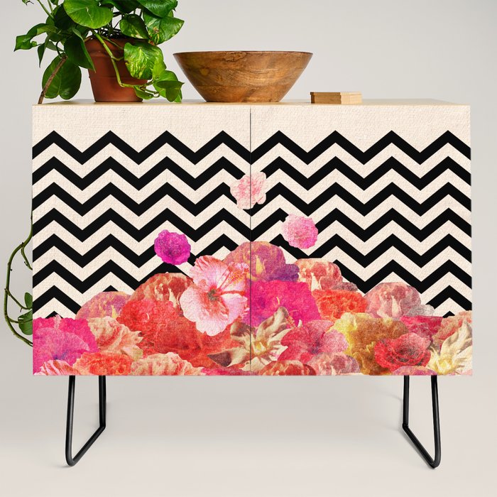 Chevron Flora II Credenza Gallery Image 2