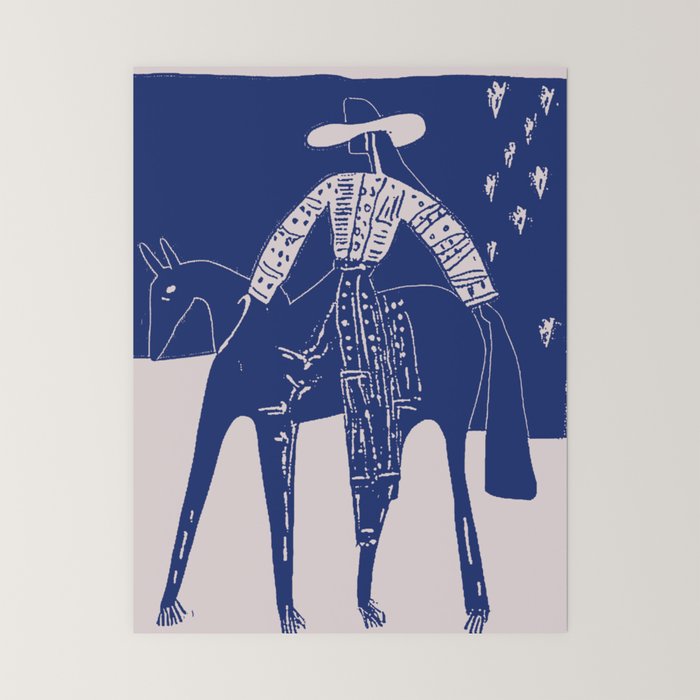Star Gazer - Cobalt Blue Mini Art Print Gallery Image 6