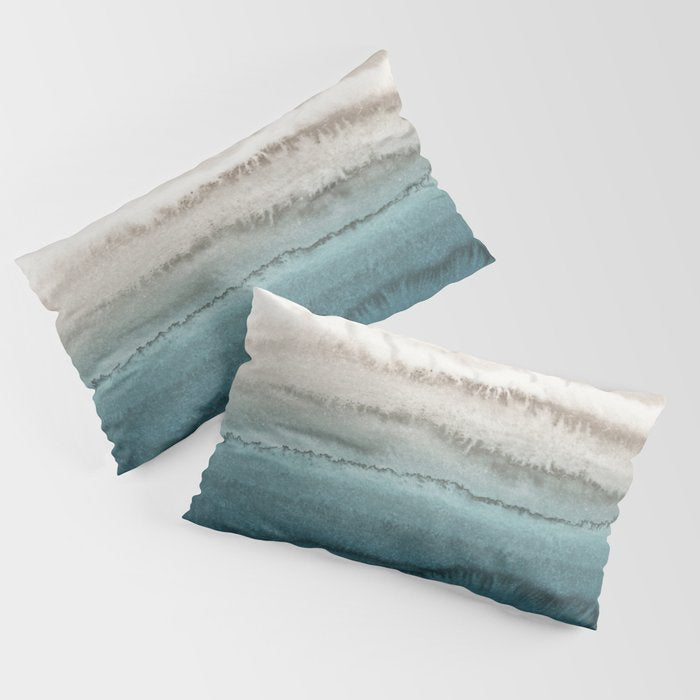 WITHIN THE TIDES - CRASHING WAVES TEAL Pillow Sham Gallery Image 4