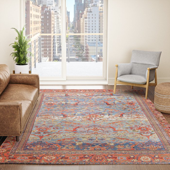 Sultanabad Antique Persian Rug Print Rug Gallery Image 4