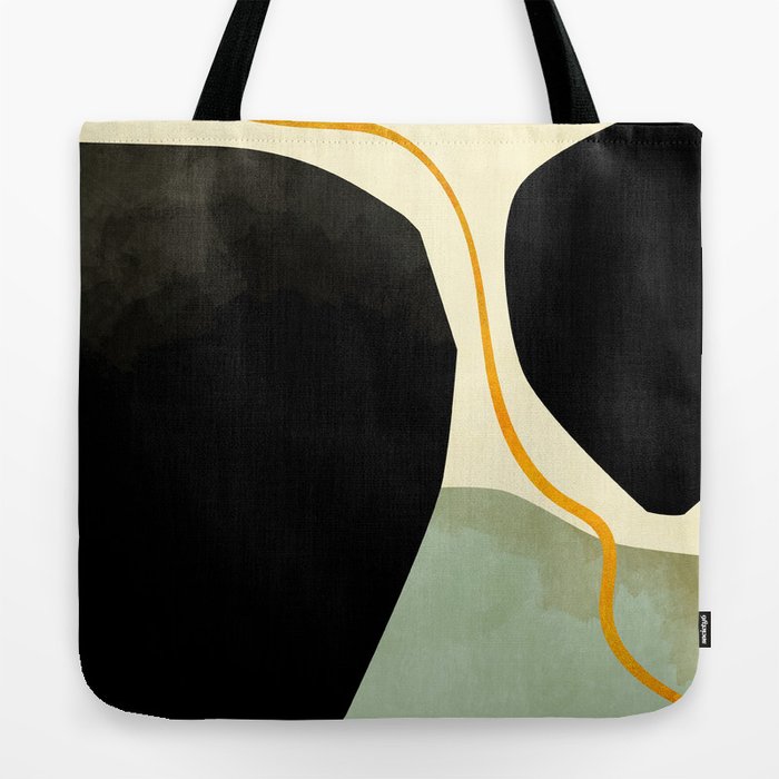 shapes organic mid century modern Tote Bag Gallery Image 2