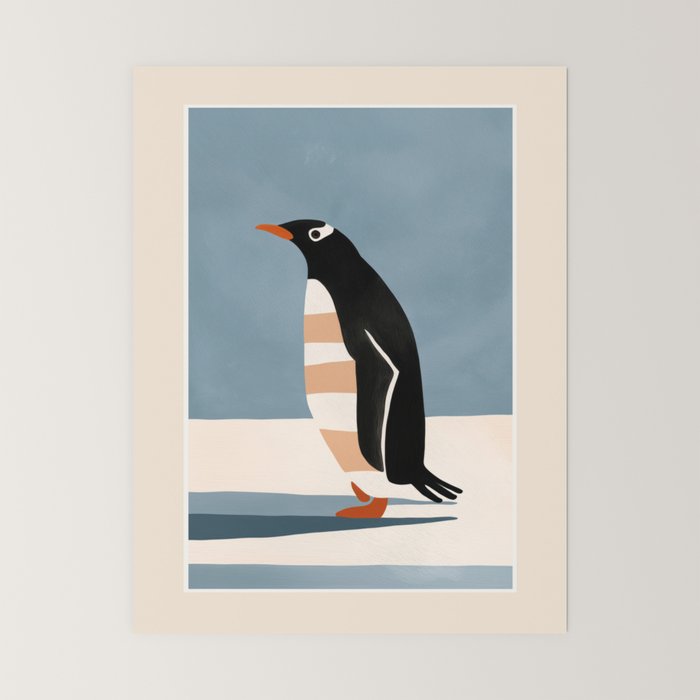 Penguin on Ice Mini Art Print Gallery Image 6