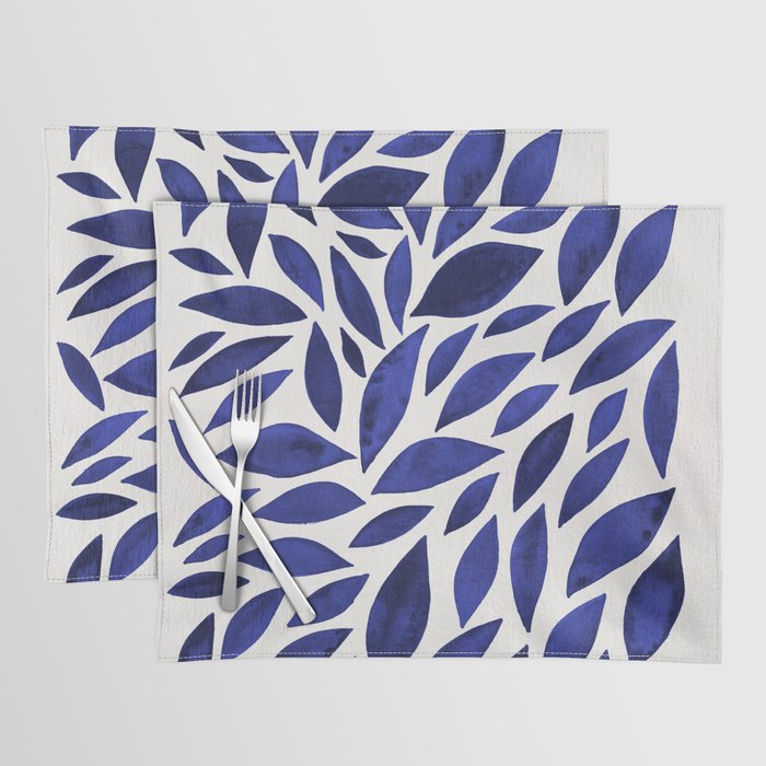 Diamond Leaves â Navy Placemat Gallery Image 2