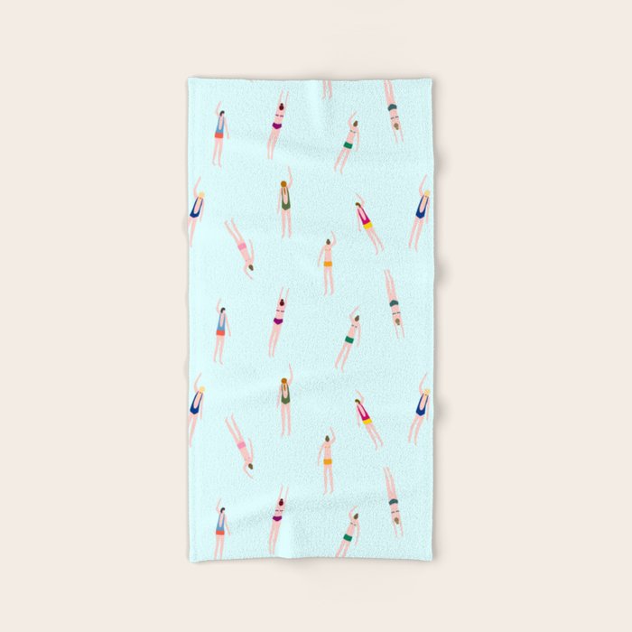 Swimmers in the pool Bath Towel Gallery Image 2