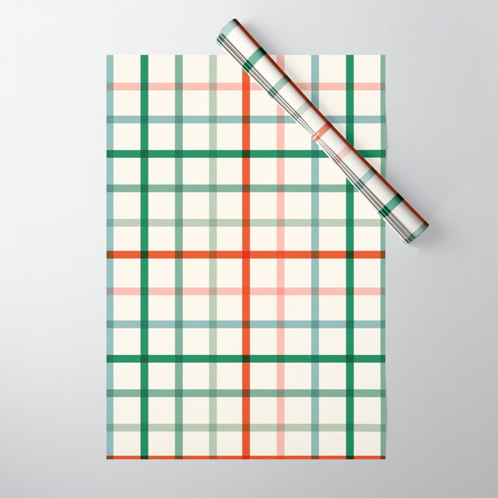 Simple Check - festive Wrapping Paper Gallery Image 1