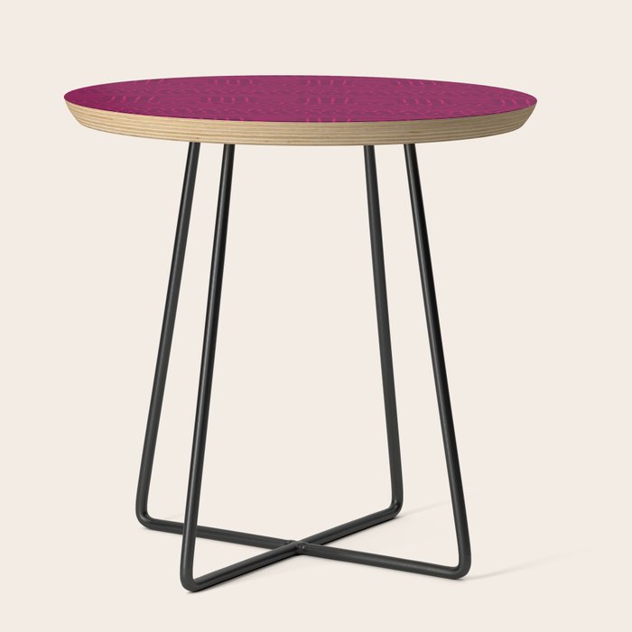 Mud Cloth in Raspberry Side Table Gallery Image 2