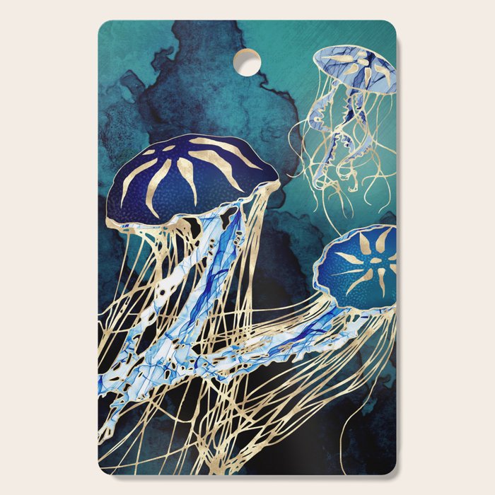 Metallic Jellyfish III Cutting Board Gallery Image 1
