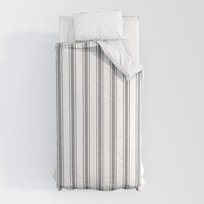 Gray blue ticking stripes Comforter Gallery Image 10