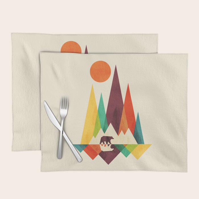 Bear In Whimsical Wild Placemat Gallery Image 2