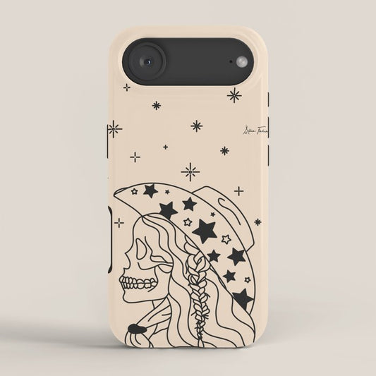 Love or Die Tryinâ - Rhinestone Cowgirl Black & Cream iPhone Case Gallery Image 2