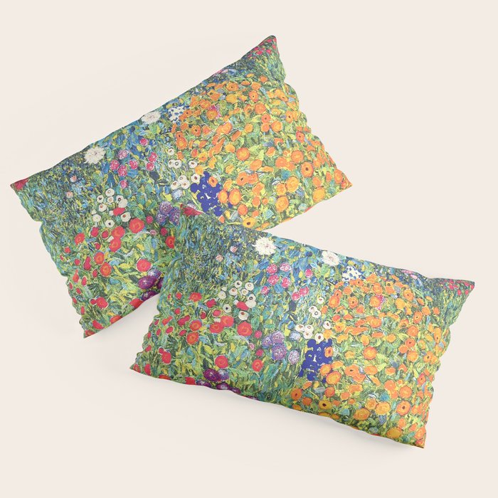 Gustav Klimt Flower Garden 2 Pillow Sham Gallery Image 4