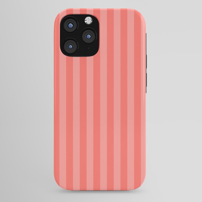Coral Pink Thin Vertical Stripes iPhone Case Gallery Image 44