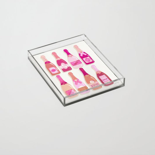 French Champagne Collection â Pink Acrylic Tray Gallery Image 2