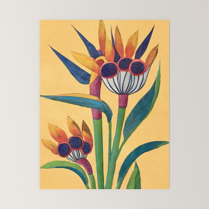 Bird of Paradise in Tropical Bloom Mini Art Print Gallery Image 6