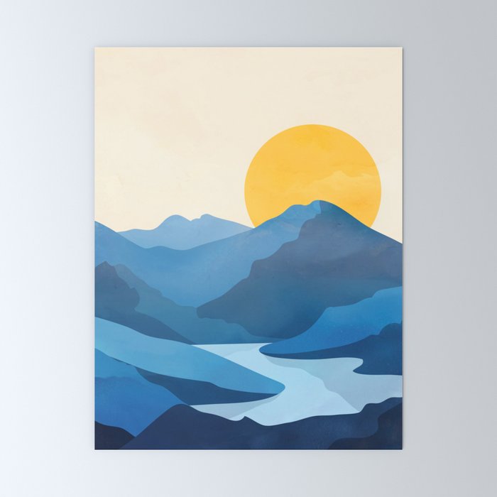 Minimalistic Landscape 10 Mini Art Print Gallery Image 6
