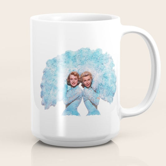 Sisters - White Christmas - Watercolor Coffee Mug Gallery Image 2