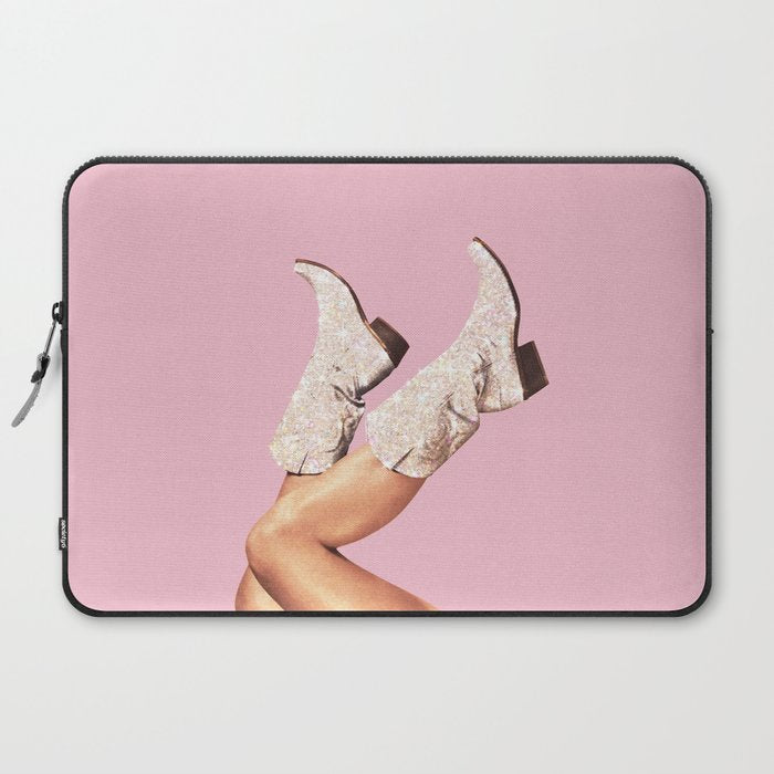These Boots - Glitter Pink Laptop Sleeve Gallery Image 2