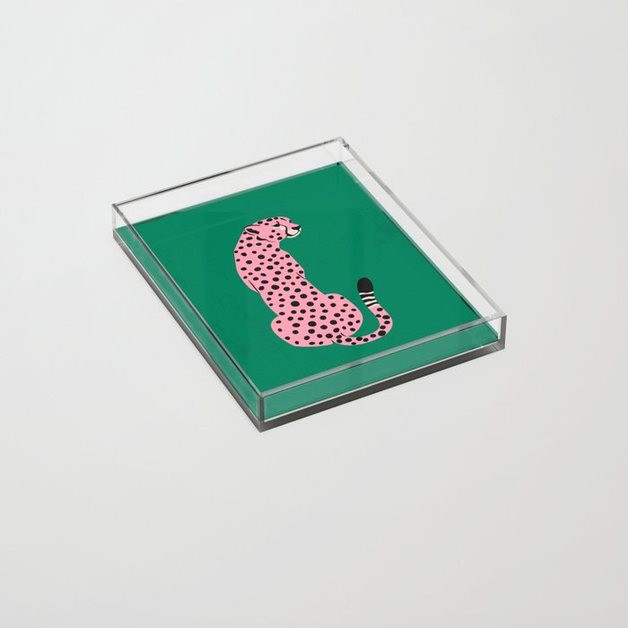 The Stare: Pink Cheetah Edition Acrylic Tray Gallery Image 2