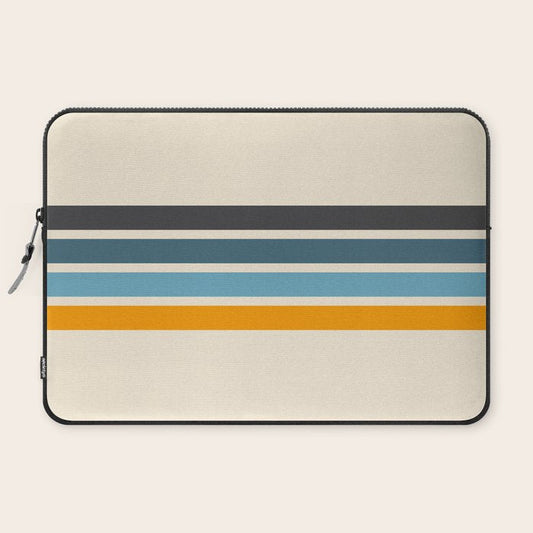 Vintage Retro Stripes Laptop Sleeve Gallery Image 2