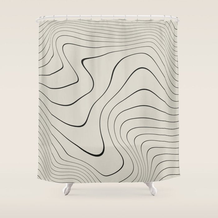 Line Distortion #2 Shower Curtain Gallery Image 1
