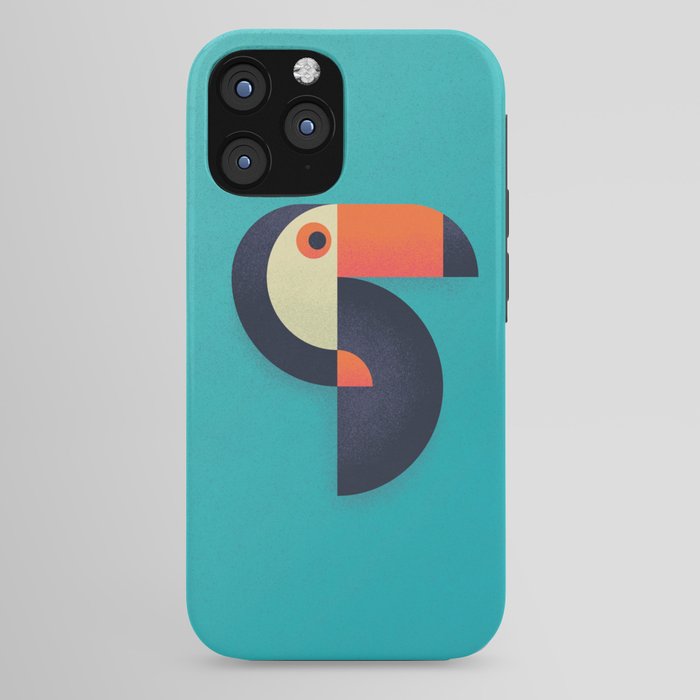 Toucan Geometric - Aqua iPhone Case Gallery Image 44