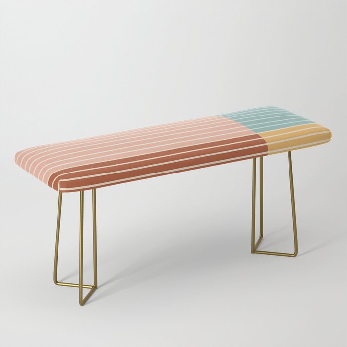 Color Block Line Abstract VI Bench Gallery Image 2