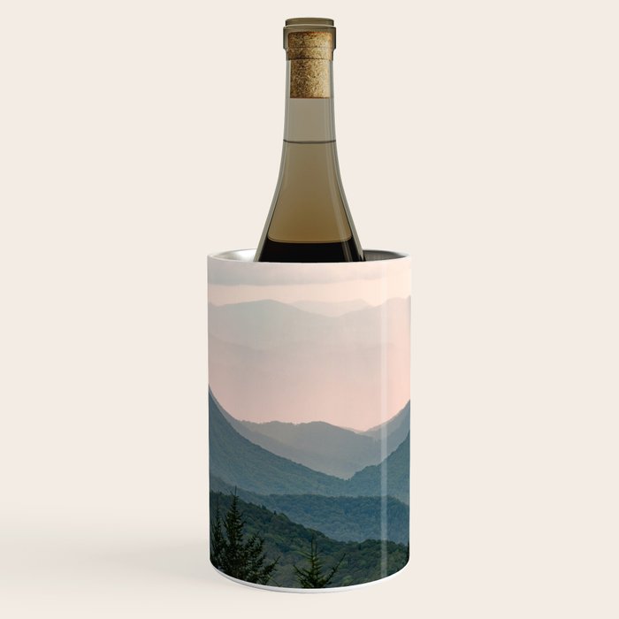 Smoky Mountain Pastel Sunset Wine Chiller Gallery Image 1