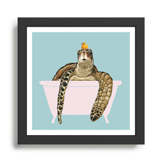 Sea Turtle in Bathtub Framed Art Print Gallery Image 2