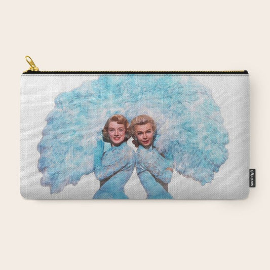 Sisters - White Christmas - Watercolor Carry All Pouch Gallery Image 2