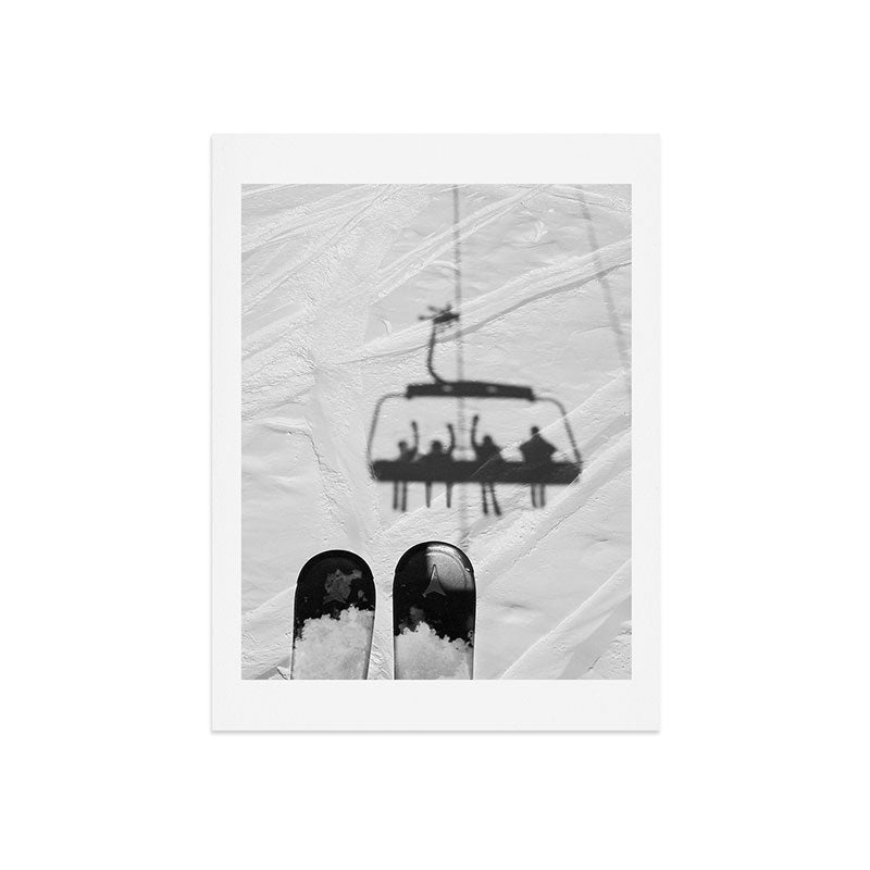 Ski Lift Shadows Art Print Gallery Image 7