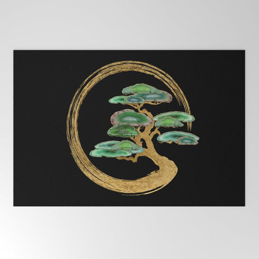 Zen Enzo Geode Bonsai Tree Welcome Mat Gallery Image 2