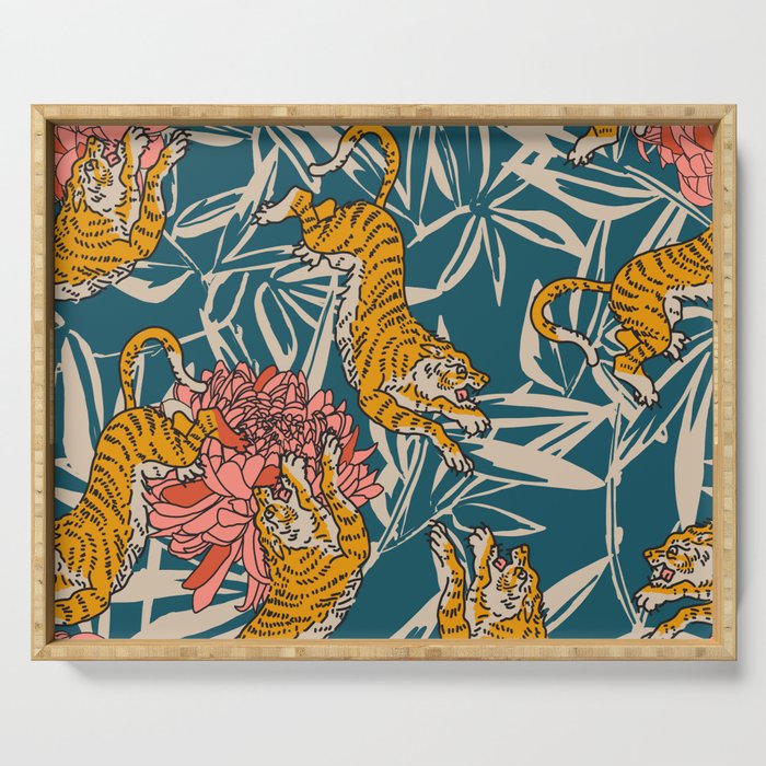 BENGAL CORA TIGER Serving Tray Gallery Image 1