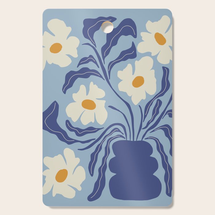 Blue moon flower-pot Cutting Board Gallery Image 1