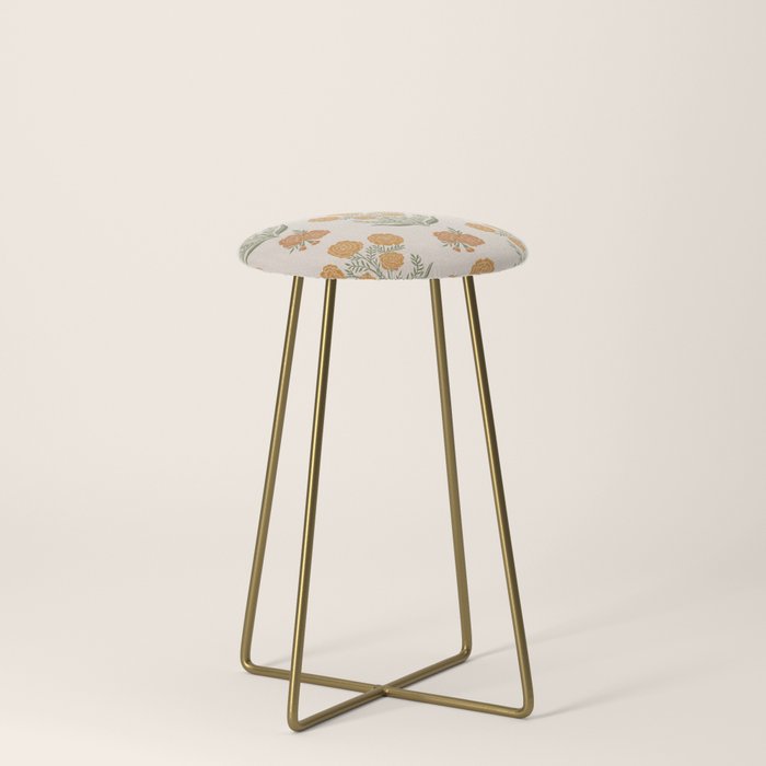 Marigold Block Print Stool Gallery Image 4