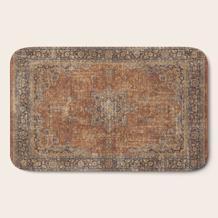 mustard antique rug Bath Mat Gallery Image 2