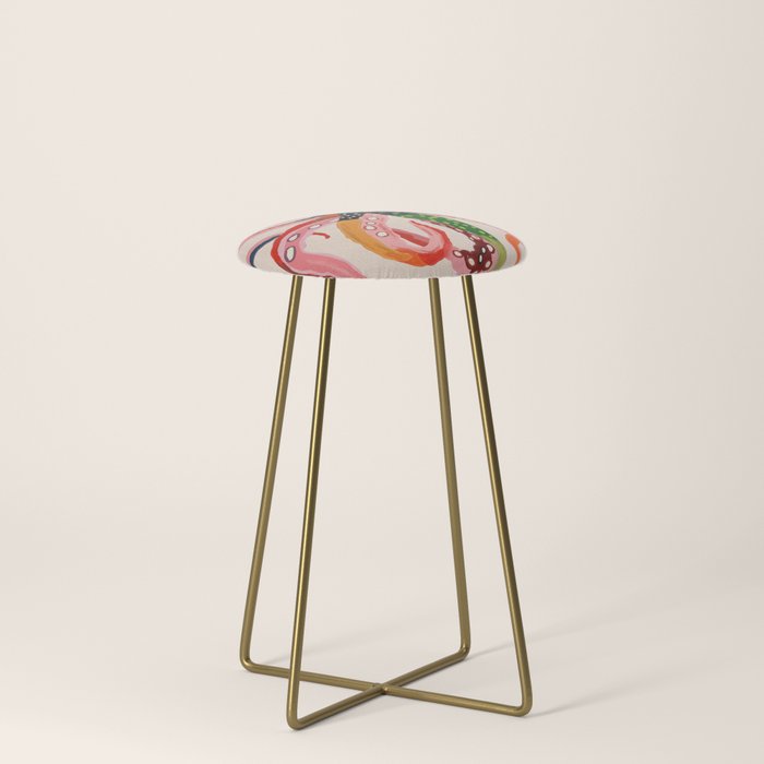 Colorful Octopus II Stool Gallery Image 4