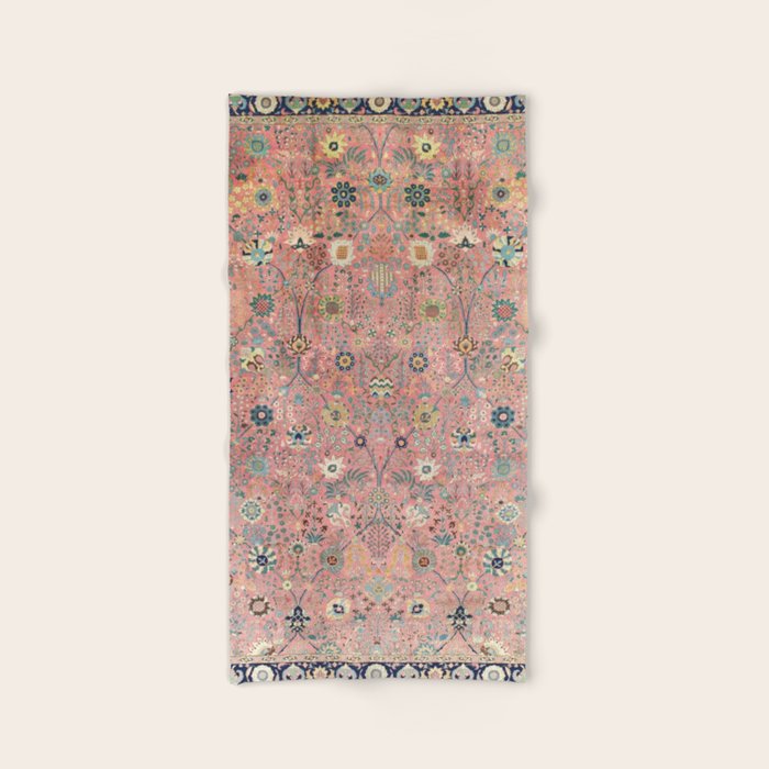 Rose Petag Tabriz Antique Persian Bath Towel Gallery Image 2