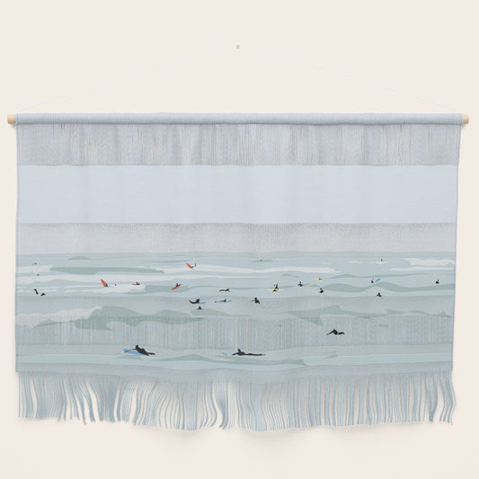 Tiny Surfers in Lima Wall Hanging Gallery Image 2