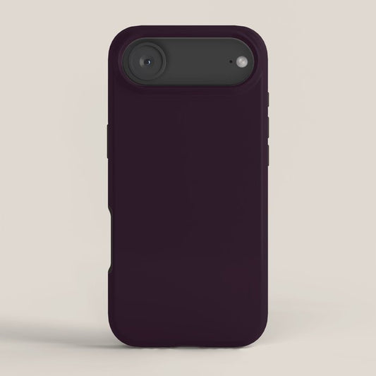 Simply Deep Eggplant Purple iPhone Case Gallery Image 2