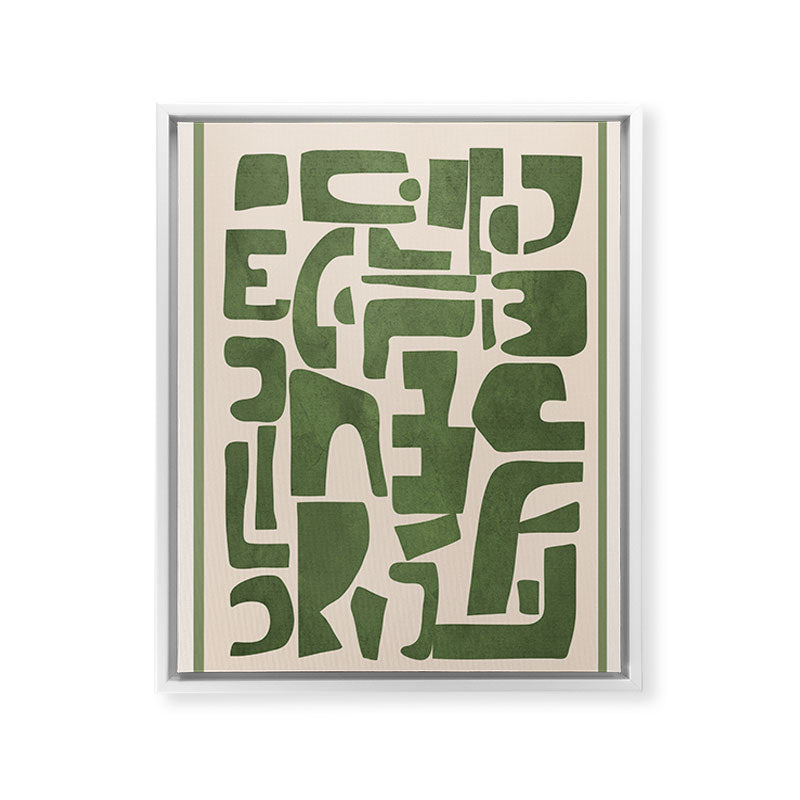 Organic Contemporary Modern Shapes 03 Framed Canvas Print Gallery Image 24