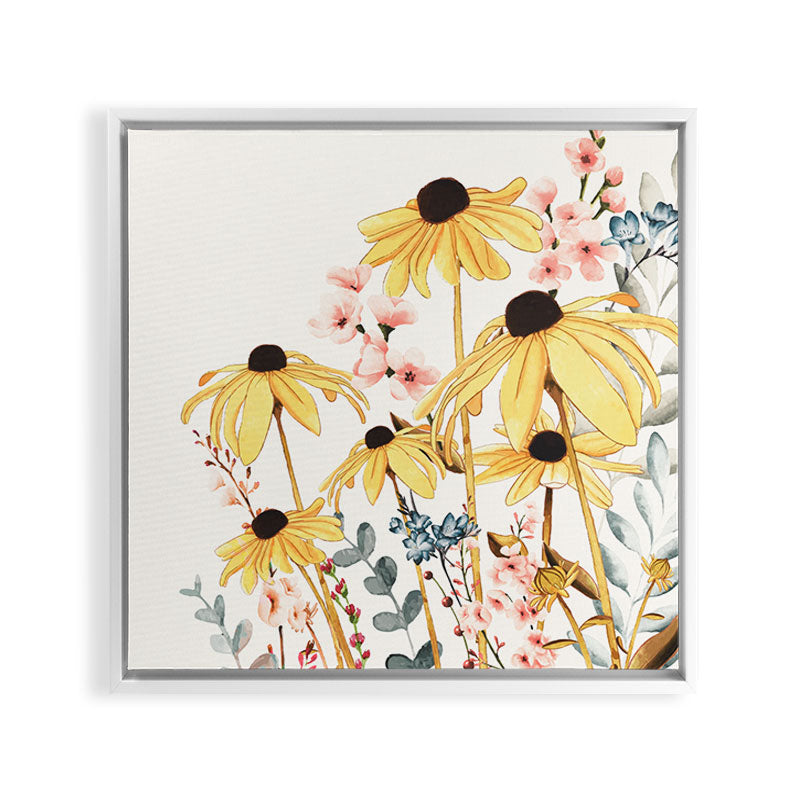Summer Flowers Framed Canvas Print Gallery Image 36
