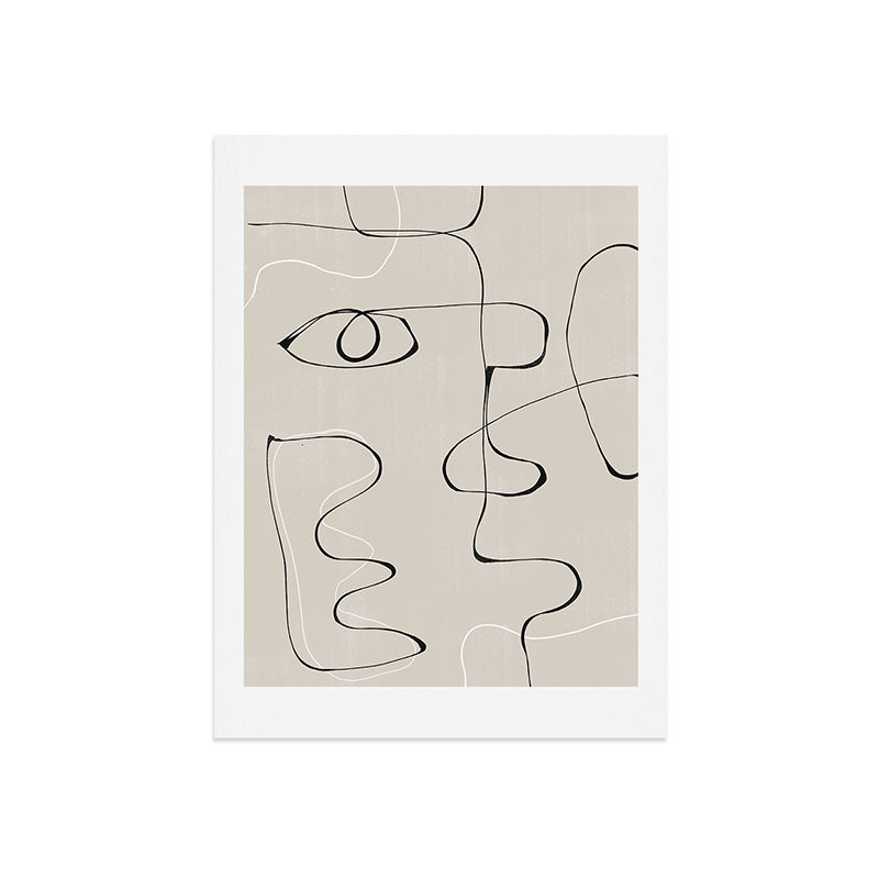 Abstract Line Face Art Art Print Gallery Image 7